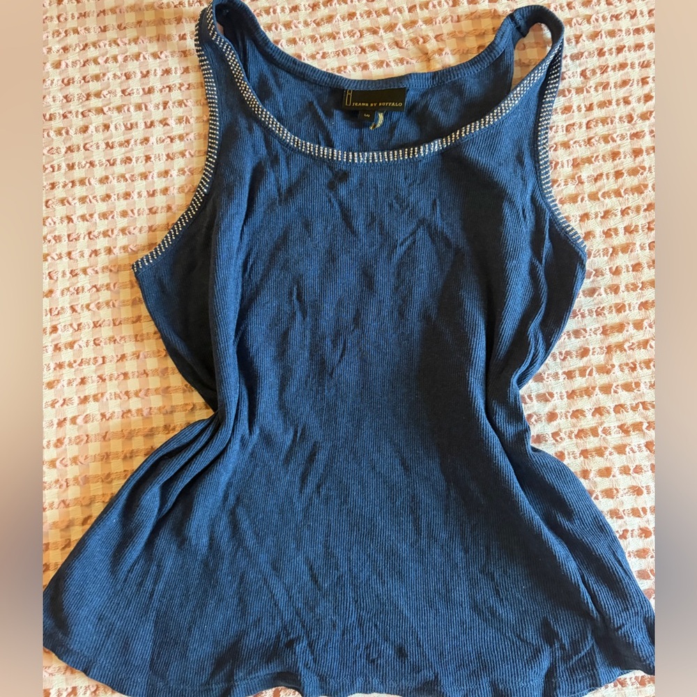 Jeans by Buffalo Blue Rhinestone Tank Top
